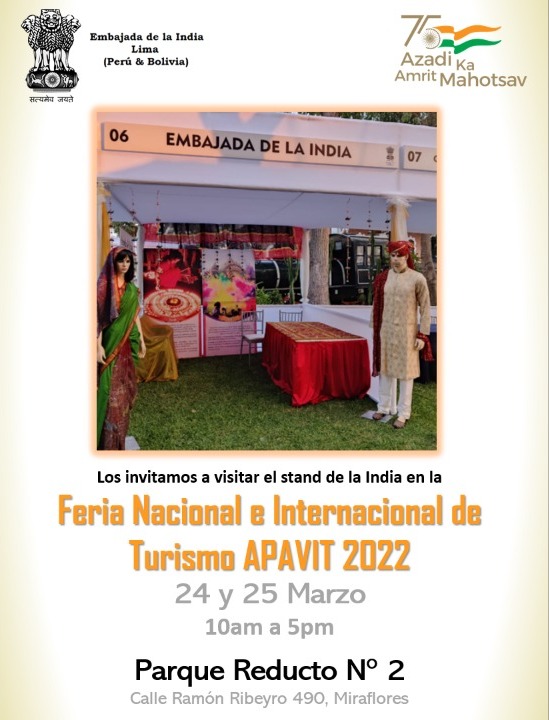 Indian pavilion at the APAVIT 2022 National and International Tourism Fair